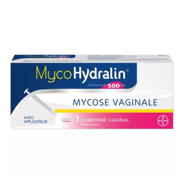 MycoHydralin 500 mg Mycose Vaginale 1 comprimé vaginal