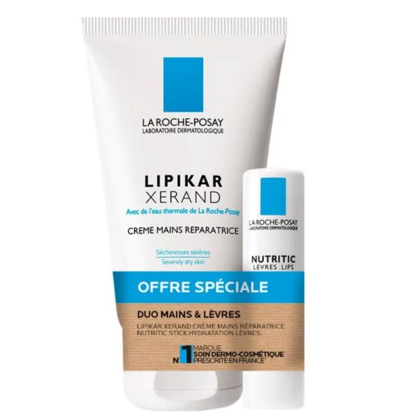 Lipikar Xerand Duo Mains 60 ml et Nutritic Lèvres 4,7 ml
