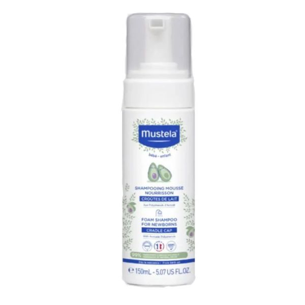 Mustela shampooing mousse nourrisson peaux normales 150ml