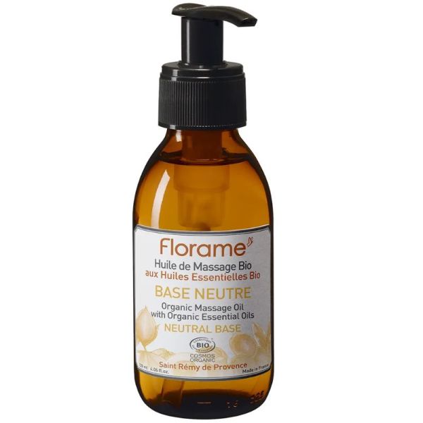 Florame Huile de massage base neutre Bio 120ml
