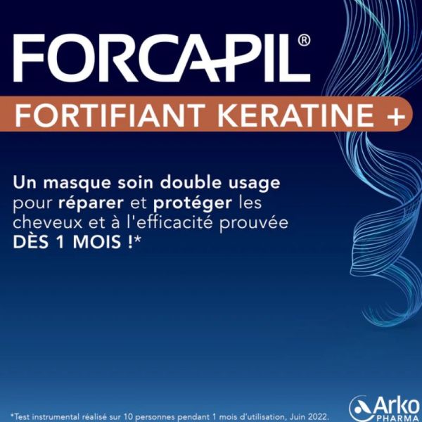 Arkopharma Forcapil Kératine et masque soin double usage 200ml