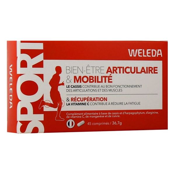 Weleda sport bien-être articulaire, mobilité 45 comprimés