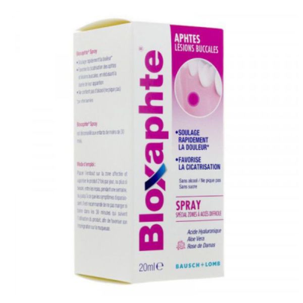 Bausch+Lomb Bloxaphte Spray Aphtes Lésions Buccales 20 ml