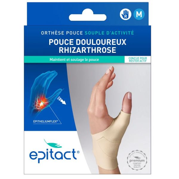 Epitact Orthèse souple Pouce Droit taille M Rhizarthrose 1 unité