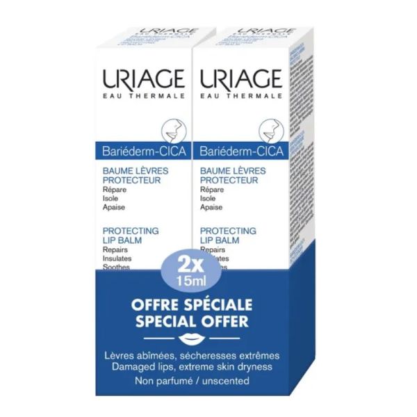 Bariéderm Cica-lèvres baume protecteur 2x15ml