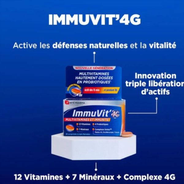 Forté Pharma ImmuVit 4G 60 comprimé Adulte tri-couches