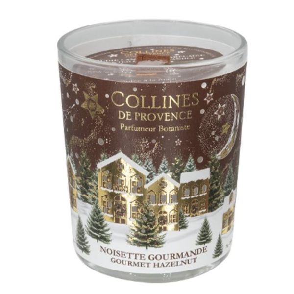 Collines de Provence Bougie Parfumée Noël Noisette Gourmande 75g