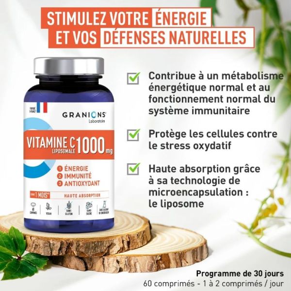 Granions Vitamine C Liposomale 1000 mg 60 comprimés