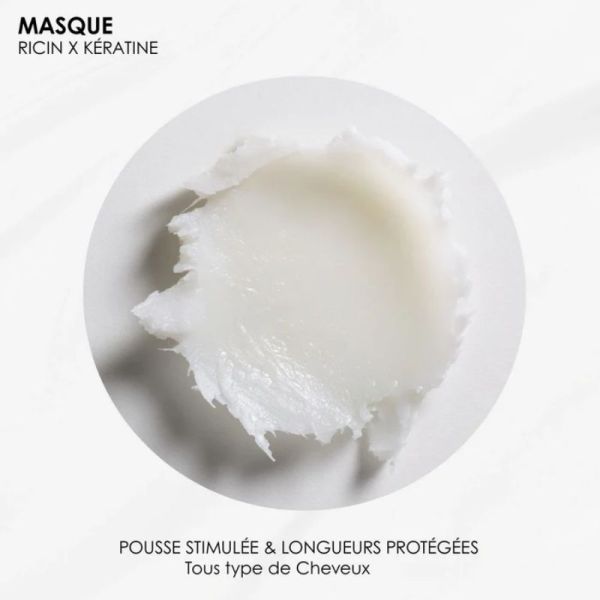 RoseBaie masque Ricin & Kératine pousse & hydratation 500ml