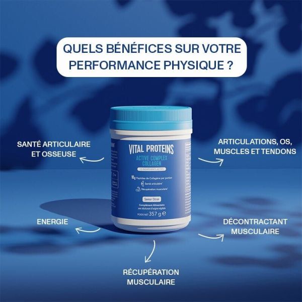 Vital Proteins  Active Complex Collagen Saveur Citron 357g