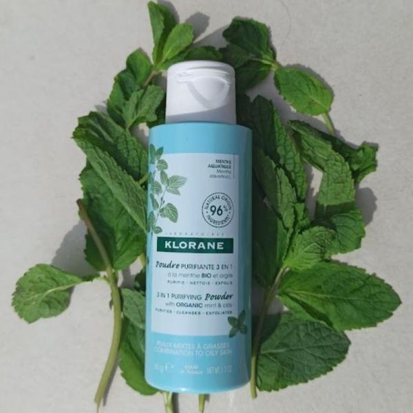 Klorane Menthe aquatique Bio et Argile poudre purifiante 50g