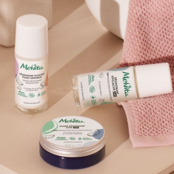 Melvita baume déodorant soin 24h bio 50g