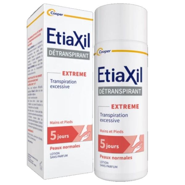 Etiaxil détranspirant extême pieds & mains peaux nomales 100ml