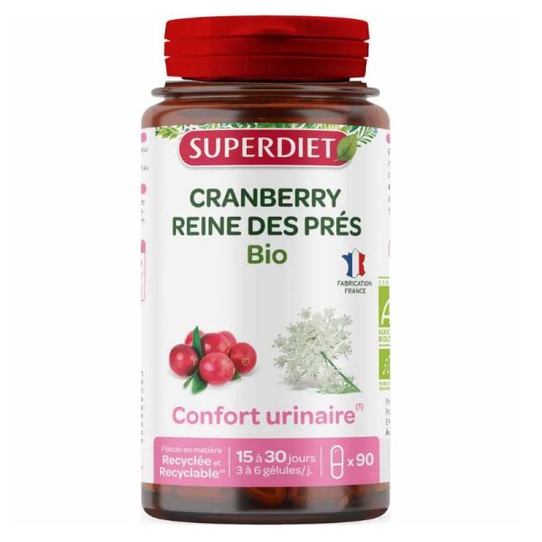 Superdiet Cranberry Reine des Prés bio 90 gélules