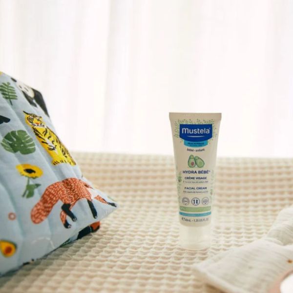 Mustela Hydra bébé crème visage à l'avocat BIO 40ml