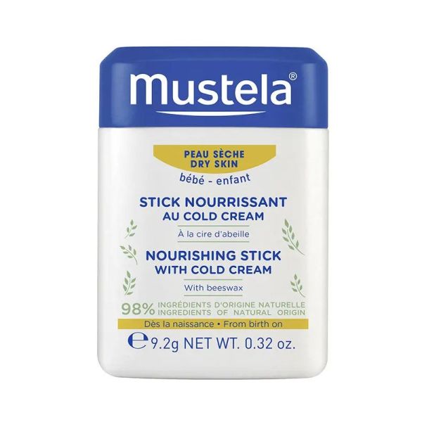 Mustela Stick nourrissant au cold cream lèvres, pommettes 9.2g