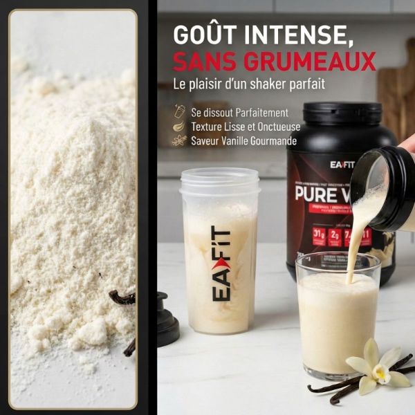 Eafit Pure Whey croissance musculaire Vanille 750g