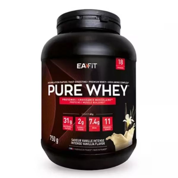 Eafit Pure Whey croissance musculaire Vanille 750g