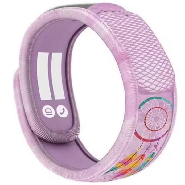 Parakito bracelet anti-moustiques rechargeable adulte Graphic violet + 2 recharges