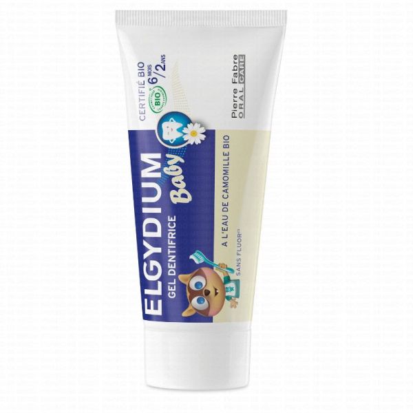 Egydium bébé et enfant dentifrice à l'eau de camomille bio 30ml