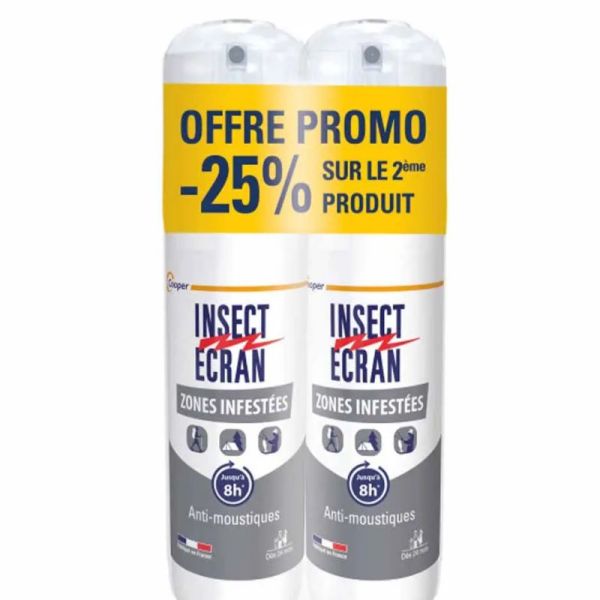 Insect Ecran peau anti-moustiques zones Infestées 2x100ml