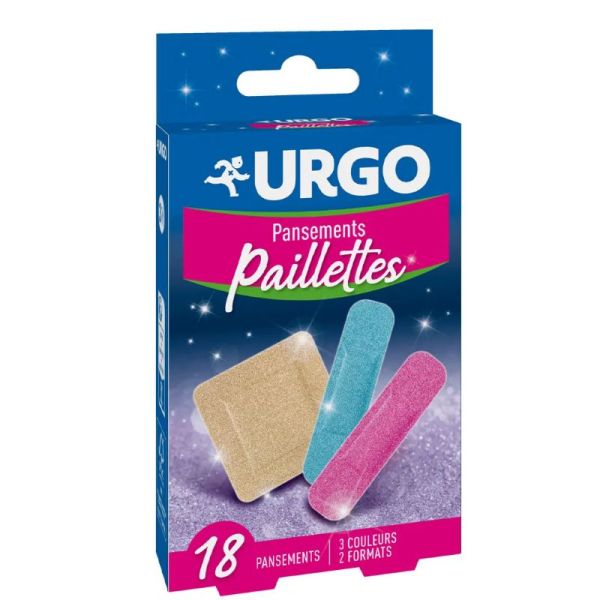 Urgo pansements paillettes 18 unités