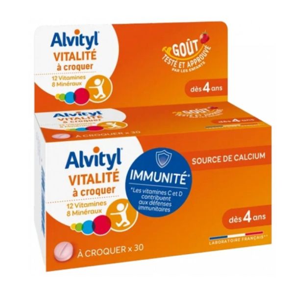 Alvityl Vitalité 30 comprimés à croquer