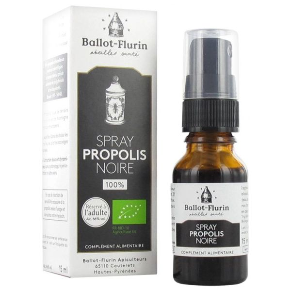 Ballot-Flurin Spray Propolis Noire Bio 15 ml
