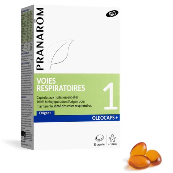 Pranarôm Oleocaps 1 Voies respiratoires Bio 30 capsules