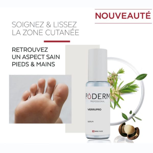 Poderm solution pieds mains sérum Verrupro 6ml