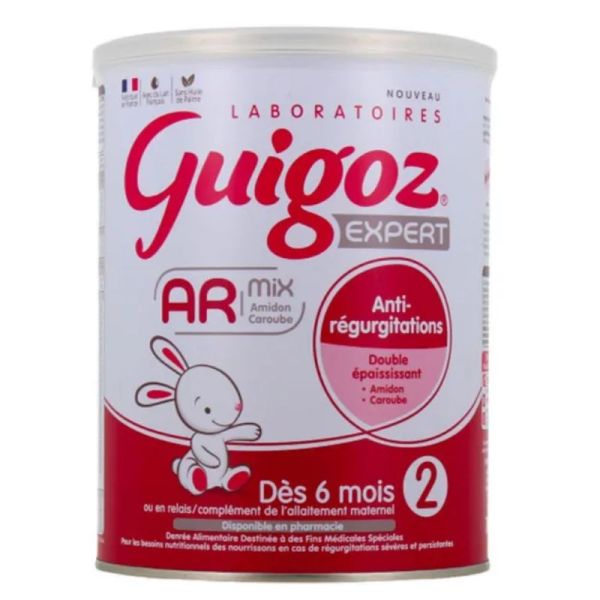 Guigoz Expert AR Mix 2 lait anti régurgitations dès 6 mois 2ème âge 780g