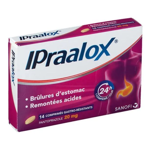 Ipraalox pantoprazole 20mg 14 comprimés
