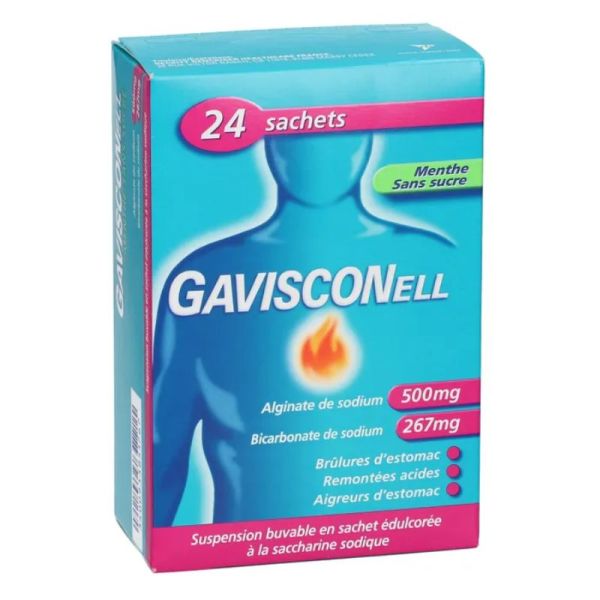 Gavisconell suspension buvable 24 sachets