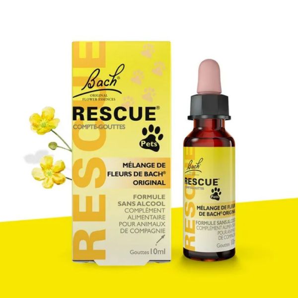 Bach Rescue Pets concentre de sérénité pour animaux de compagnie 10ml