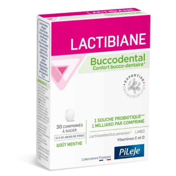 Pileje Lactibiane Buccodental 30 comprimés