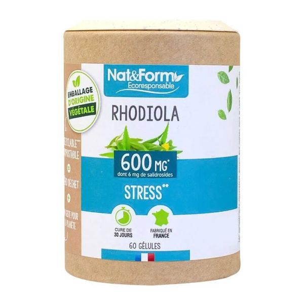 Nat&Form Ecoresponsable Rhodiola stress 60 gélules
