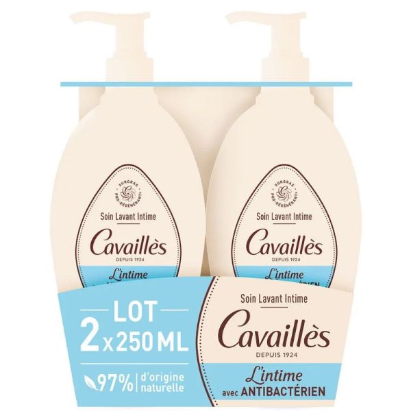 Cavaillès L'intime soin lavant intime antibactérien 2x250ml
