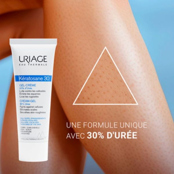 Uriage Kératosane 30 gel crème 30% d'Urée anti callosités 75ml