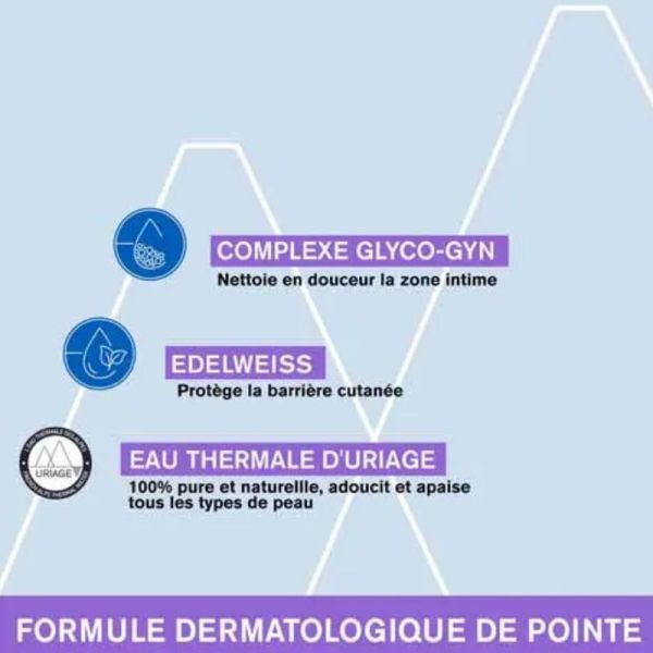 Uriage Gyn-Phy gel fraîcheur hygiène intime 500ml