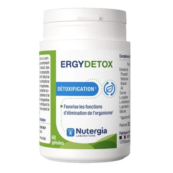 Nutergia Ergydetox détoxification 60 gélules