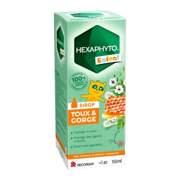 Hexaphyto Sirop Toux et gorge enfant +1 an 150 ml