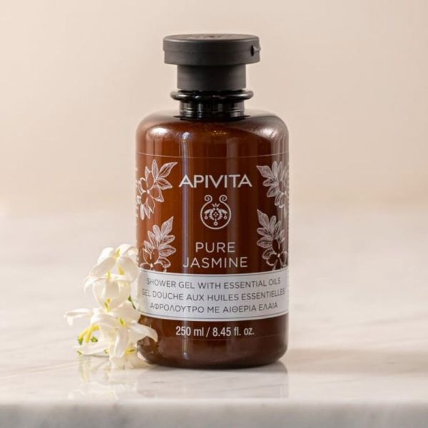 Apivita gel douche Pure Jasmine aux huiles essentielles 250ml