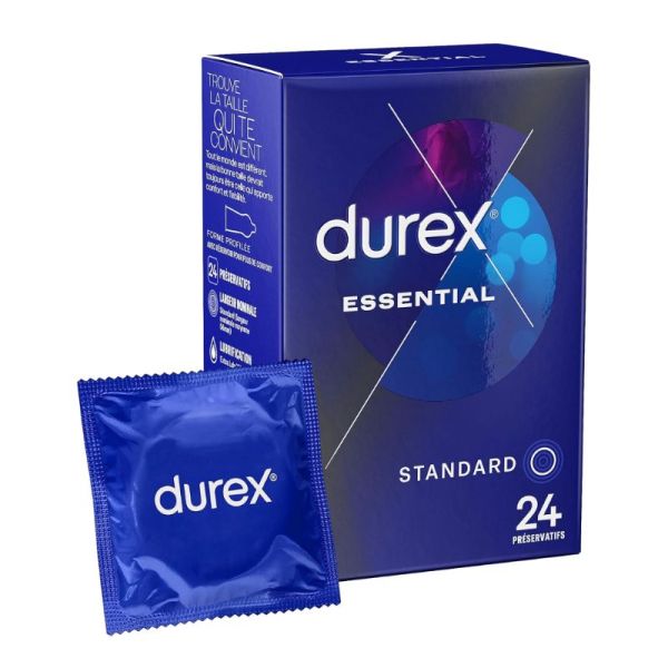 Durex Essentia Classic Jeans 8 préservatifs extra lubrifiés