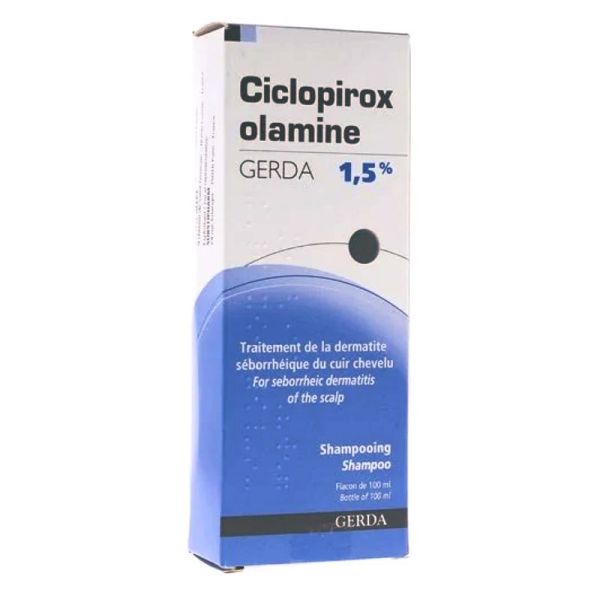 GERDA Ciclopirox Olamine 1,5% shampoing 100ml