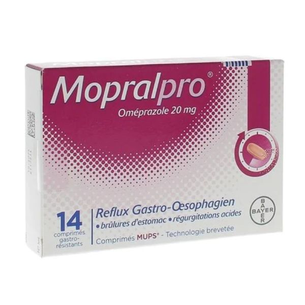Mopralpro 20mg 14 comprimés gastro-résistants