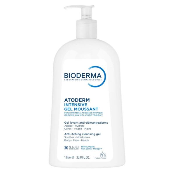 Bioderma Atoderm Intensive gel moussant ultra apaisant peaux sensibles 500ml