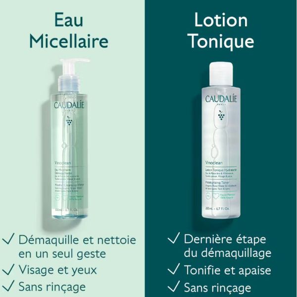 Caudalie Vinoclean eau micellaire démaquillante 400ml