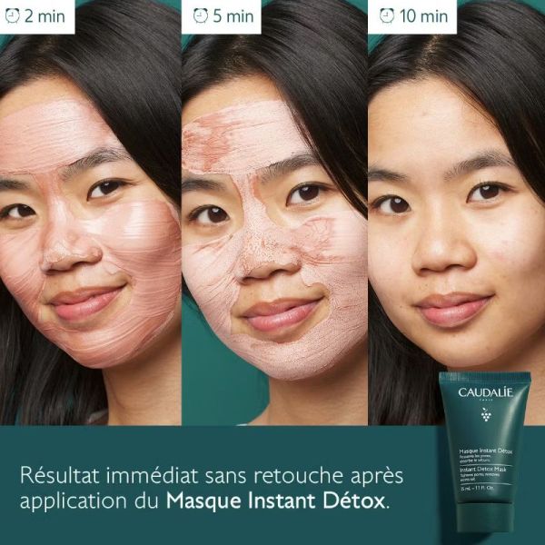 Caudalie Vinoclean masque Instant détox à l'argile rose 75ml