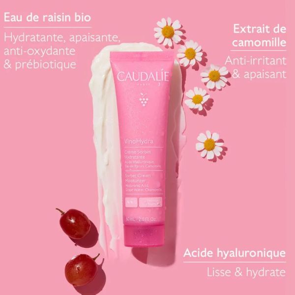 Caudalie VinoHydra crème sorbet hydratante 60 ml