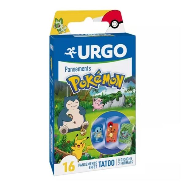 Urgo Pokémon Effet Tatoo Boite de 16 pansements
